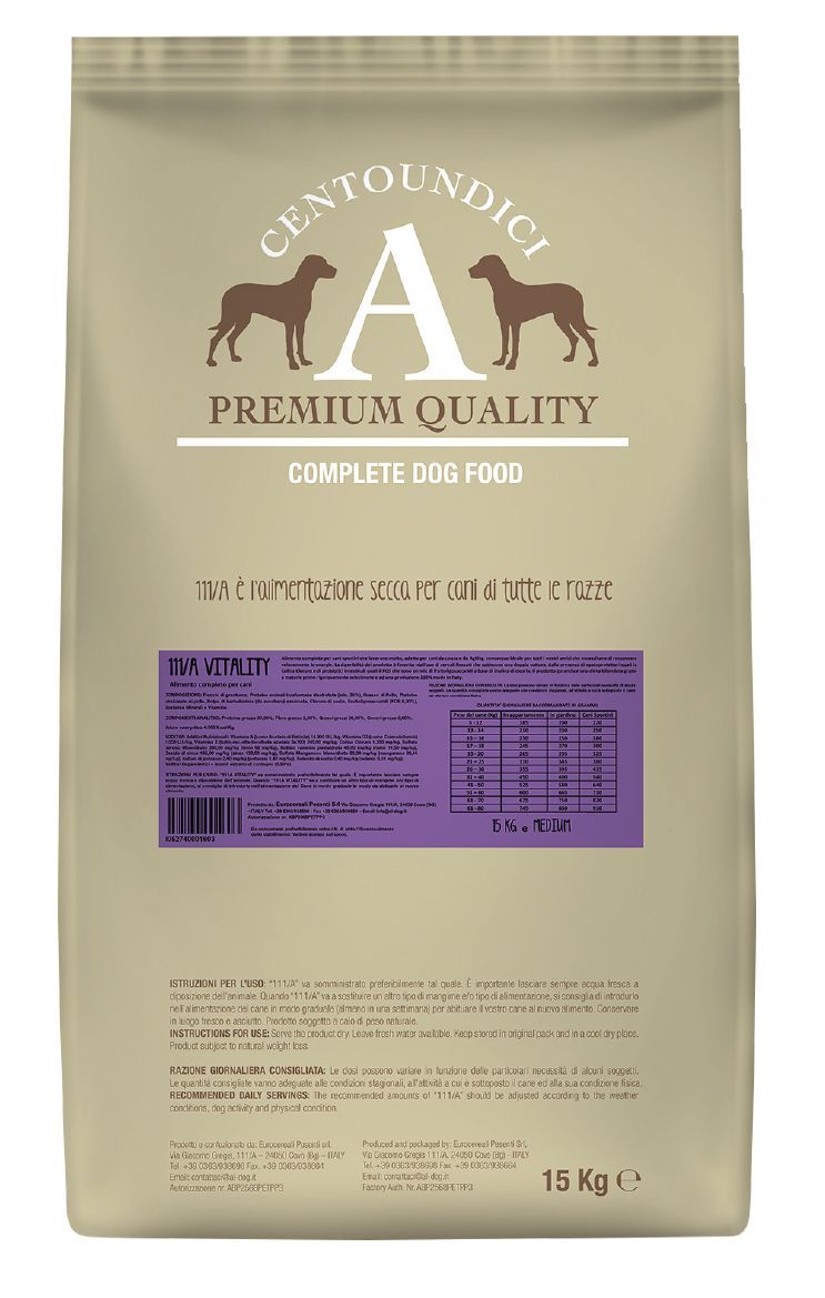 Centoundici Premium Dog Vitality 15kg