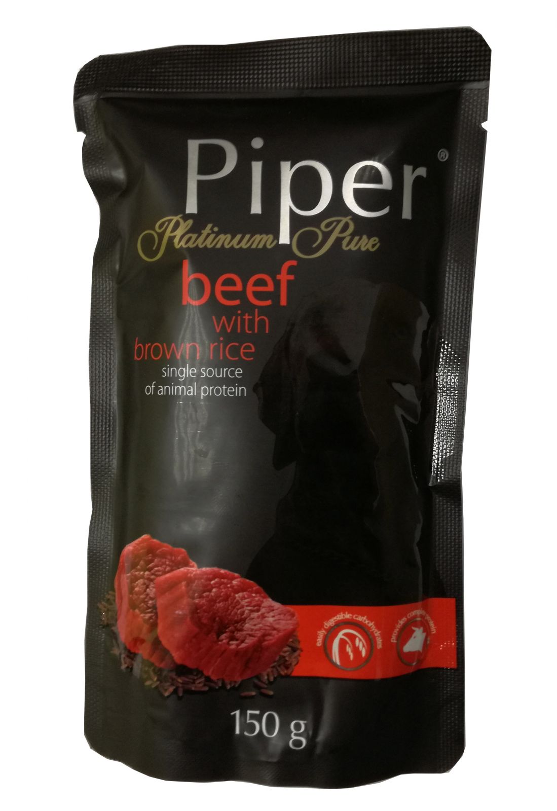 Piper Platinum Pure - Beef with Brown Rice 150g