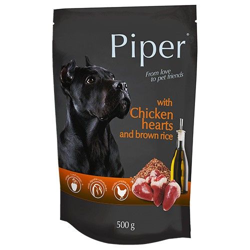 Piper with Chicken Hearts and Brown Rice 500g